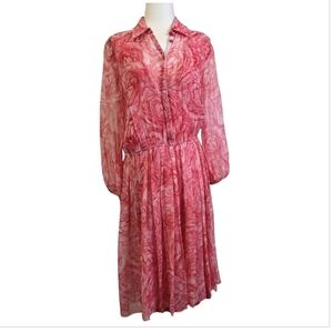 Giambattista Valli Paris Silk Floral midi dress